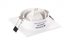 DK3021-WH Встраиваемый светильник, IP 20, 10 Вт, GU5.3, LED, белый, пластик в Кургане - kurgan.ok-mebel.com | фото 4