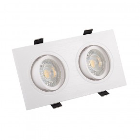 DK3022-WH Встраиваемый светильник, IP 20, 10 Вт, GU5.3, LED, белый, пластик в Кургане - kurgan.ok-mebel.com | фото 3