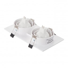DK3022-WH Встраиваемый светильник, IP 20, 10 Вт, GU5.3, LED, белый, пластик в Кургане - kurgan.ok-mebel.com | фото 3