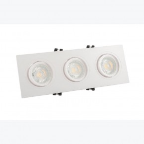 DK3023-WH Встраиваемый светильник, IP 20, 10 Вт, GU5.3, LED, белый, пластик в Кургане - kurgan.ok-mebel.com | фото