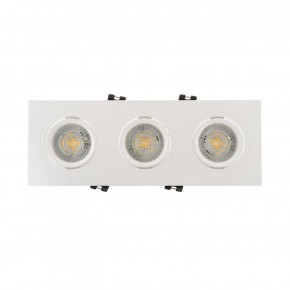 DK3023-WH Встраиваемый светильник, IP 20, 10 Вт, GU5.3, LED, белый, пластик в Кургане - kurgan.ok-mebel.com | фото 2