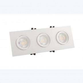 DK3023-WH Встраиваемый светильник, IP 20, 10 Вт, GU5.3, LED, белый, пластик в Кургане - kurgan.ok-mebel.com | фото 2