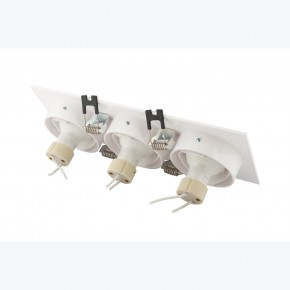 DK3023-WH Встраиваемый светильник, IP 20, 10 Вт, GU5.3, LED, белый, пластик в Кургане - kurgan.ok-mebel.com | фото 4
