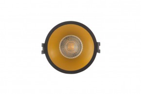 DK3026-BG Встраиваемый светильник, IP 20, 10 Вт, GU5.3, LED, черный/золотой, пластик в Кургане - kurgan.ok-mebel.com | фото 1