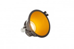 DK3026-BG Встраиваемый светильник, IP 20, 10 Вт, GU5.3, LED, черный/золотой, пластик в Кургане - kurgan.ok-mebel.com | фото 3
