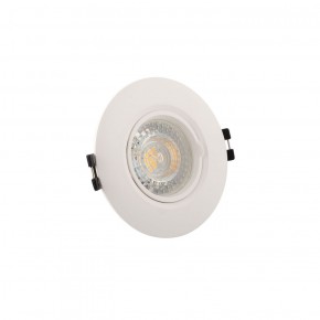 DK3028-WH Встраиваемый светильник, IP 20, 10 Вт, GU5.3, LED, белый, пластик в Кургане - kurgan.ok-mebel.com | фото 2