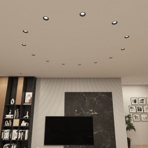 DK3055-BK Встраиваемый светильник, IP 20, 10 Вт, GU5.3, LED, черный, пластик в Кургане - kurgan.ok-mebel.com | фото 3