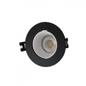 DK3061-BK+WH Встраиваемый светильник, IP 20, 10 Вт, GU5.3, LED, черный/белый, пластик в Кургане - kurgan.ok-mebel.com | фото
