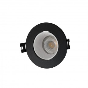 DK3061-BK+WH Встраиваемый светильник, IP 20, 10 Вт, GU5.3, LED, черный/белый, пластик в Кургане - kurgan.ok-mebel.com | фото