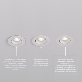 DK3061-WH+BK Встраиваемый светильник, IP 20, 10 Вт, GU5.3, LED, белый/черный, пластик в Кургане - kurgan.ok-mebel.com | фото 4