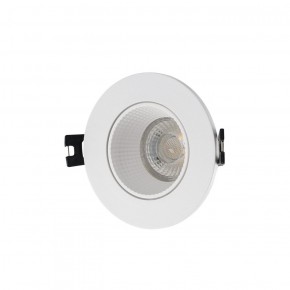 DK3061-WH Встраиваемый светильник, IP 20, 10 Вт, GU5.3, LED, белый/белый, пластик в Кургане - kurgan.ok-mebel.com | фото