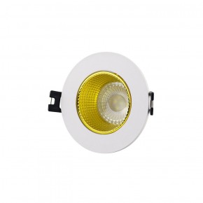 DK3061-WH+YE Встраиваемый светильник, IP 20, 10 Вт, GU5.3, LED, белый/желтый, пластик в Кургане - kurgan.ok-mebel.com | фото