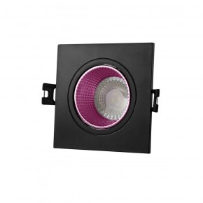 DK3071-BK+PI Встраиваемый светильник, IP 20, 10 Вт, GU5.3, LED, черный/розовый, пластик в Кургане - kurgan.ok-mebel.com | фото