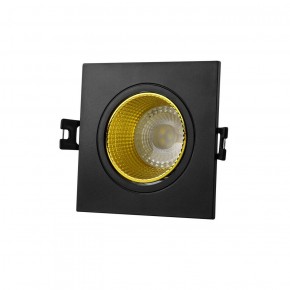 DK3071-BK+YE Встраиваемый светильник, IP 20, 10 Вт, GU5.3, LED, черный/желтый, пластик в Кургане - kurgan.ok-mebel.com | фото