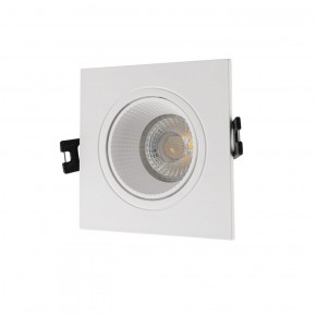 DK3071-WH Встраиваемый светильник, IP 20, 10 Вт, GU5.3, LED, белый/белый, пластик в Кургане - kurgan.ok-mebel.com | фото