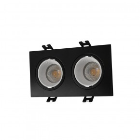 DK3072-BK+WH Встраиваемый светильник, IP 20, 10 Вт, GU5.3, LED, черный/белый, пластик в Кургане - kurgan.ok-mebel.com | фото