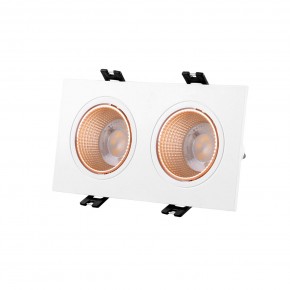 DK3072-WBR Встраиваемый светильник, IP 20, 10 Вт, GU5.3, LED, белый/бронзовый, пластик в Кургане - kurgan.ok-mebel.com | фото