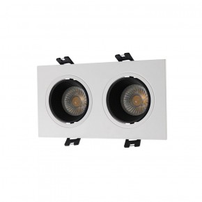 DK3072-WH+BK Встраиваемый светильник, IP 20, 10 Вт, GU5.3, LED, белый/черный, пластик в Кургане - kurgan.ok-mebel.com | фото