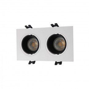 DK3072-WH+BK Встраиваемый светильник, IP 20, 10 Вт, GU5.3, LED, белый/черный, пластик в Кургане - kurgan.ok-mebel.com | фото