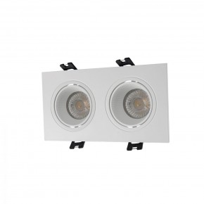 DK3072-WH Встраиваемый светильник, IP 20, 10 Вт, GU5.3, LED, белый/белый, пластик в Кургане - kurgan.ok-mebel.com | фото