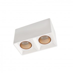 DK3085-WH+BR Светильник накладной IP 20, 10 Вт, GU5.3, LED, белый/бронзовый, пластик в Кургане - kurgan.ok-mebel.com | фото