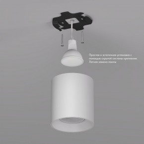 DK3090-WH Светильник накладной IP 20, 10 Вт, GU5.3, LED, белый/белый, пластик в Кургане - kurgan.ok-mebel.com | фото 2