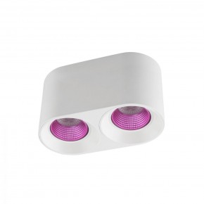 DK3096-WH+PI Светильник накладной IP 20, 10 Вт, GU5.3, LED, белый/розовый, пластик в Кургане - kurgan.ok-mebel.com | фото