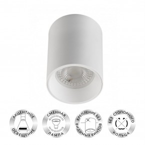 DK3110-WH Светильник накладной IP 20, 10 Вт, GU5.3, LED, белый, пластик в Кургане - kurgan.ok-mebel.com | фото