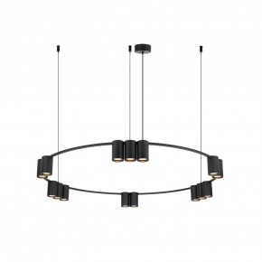 DK4067-BK Подвесной светильник ORBIT, IP20, 15xGU10 LED до 15 Вт, черный матовый, алюминий в Кургане - kurgan.ok-mebel.com | фото 3