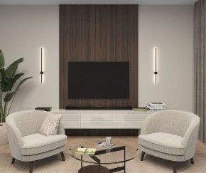 DK5012-BK Бра 800 мм, 3000К, IP20, 7 Вт, черный, алюминий в Кургане - kurgan.ok-mebel.com | фото 5