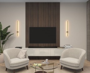 DK5012-SG Бра 800 мм, 3000К, IP20,7 Вт, матовое золото в Кургане - kurgan.ok-mebel.com | фото 5