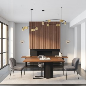 DK5060-BK+SG Бра ORBIT, IP20, 3000К, LED, 10 Вт, черный + сатинированное золото, алюминий в Кургане - kurgan.ok-mebel.com | фото 6