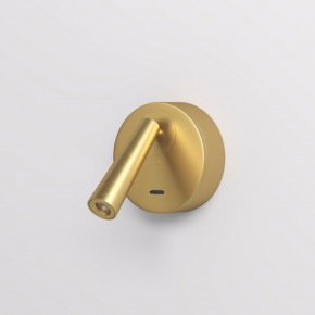 DK5072-SB Бра SHINE WALL со светодиодом, D104*H68, IP20, 3000К, 3W, RA?90, сатинированная латунь, алюминий в Кургане - kurgan.ok-mebel.com | фото 2