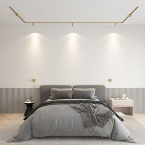 DK5072-SB Бра SHINE WALL со светодиодом, D104*H68, IP20, 3000К, 3W, RA?90, сатинированная латунь, алюминий в Кургане - kurgan.ok-mebel.com | фото 4