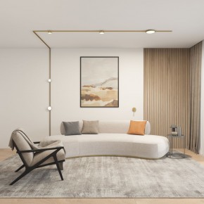 DK5072-SB Бра SHINE WALL со светодиодом, D104*H68, IP20, 3000К, 3W, RA?90, сатинированная латунь, алюминий в Кургане - kurgan.ok-mebel.com | фото 5