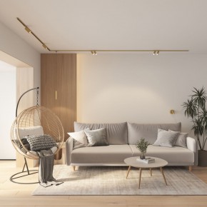 DK5072-SB Бра SHINE WALL со светодиодом, D104*H68, IP20, 3000К, 3W, RA?90, сатинированная латунь, алюминий в Кургане - kurgan.ok-mebel.com | фото 8