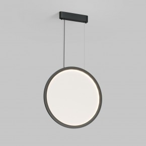 DK6606-BK Подвесной вертикальный светильник Veil со светодиодом H1700 d600 220V 48W 3000-6000K IP20 черный алюминий в Кургане - kurgan.ok-mebel.com | фото