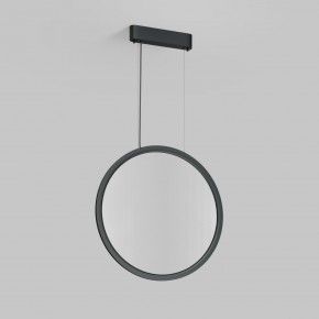 DK6606-BK Подвесной вертикальный светильник Veil со светодиодом H1700 d600 220V 48W 3000-6000K IP20 черный алюминий в Кургане - kurgan.ok-mebel.com | фото 2
