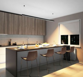 DK9203-BK Линейный светильник 52W 2000mm 3000K, черный в Кургане - kurgan.ok-mebel.com | фото 5