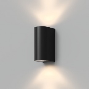 DK9791-BK Настенный уличный светильник NARVIK, IP44, 2хGU10 LED, до 15 Вт, черный, алюминий в Кургане - kurgan.ok-mebel.com | фото