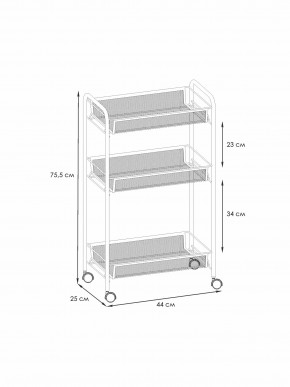 Э 322 С Этажерка "Ладья 2К" Серый в Кургане - kurgan.ok-mebel.com | фото 2