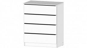ЭЛЕГАНТ Комод 4 ящика (белый) в Кургане - kurgan.ok-mebel.com | фото