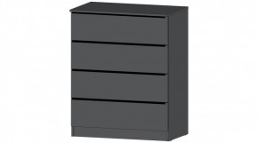 ЭЛЕГАНТ Комод 4 ящика (графит) в Кургане - kurgan.ok-mebel.com | фото