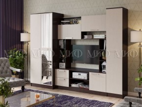 ФЛОРА Стенка (2700) ЛДСП (Дуб Беленый/Венге) в Кургане - kurgan.ok-mebel.com | фото