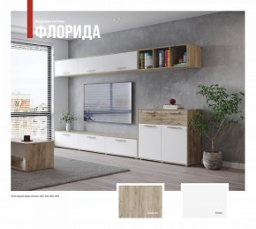 ФЛОРИДА Гостиная (модульная) дуб серый/белый в Кургане - kurgan.ok-mebel.com | фото