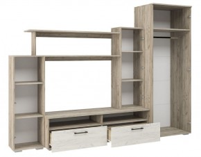 Гостиная Эмма (Дуб Крафт серый/белый) в Кургане - kurgan.ok-mebel.com | фото 3