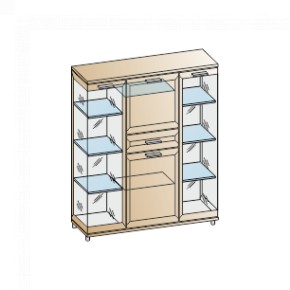 Гостиная Мелисса Композиция 6 (Акация Молдау) в Кургане - kurgan.ok-mebel.com | фото 2