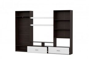 Гостиная МГС 7 Исполнение 1 (Венге/Белый глянец) в Кургане - kurgan.ok-mebel.com | фото 3