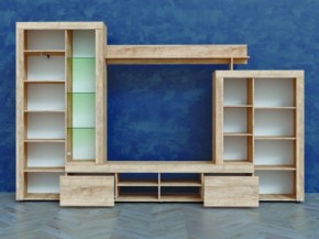 Гостиная МИРАЖ-1 (Дуб баррик) в Кургане - kurgan.ok-mebel.com | фото 2