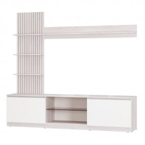 Гостиная Убер ГС-05 (ясень белый/белый) в Кургане - kurgan.ok-mebel.com | фото 2